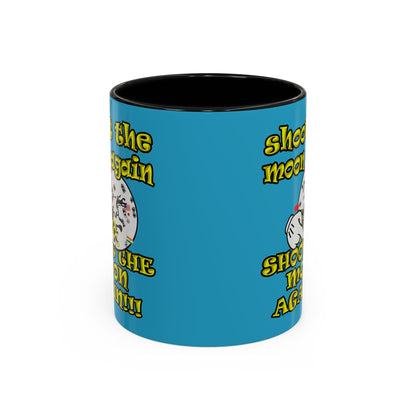 shoot the moon again - Accent Mug (turquoise)