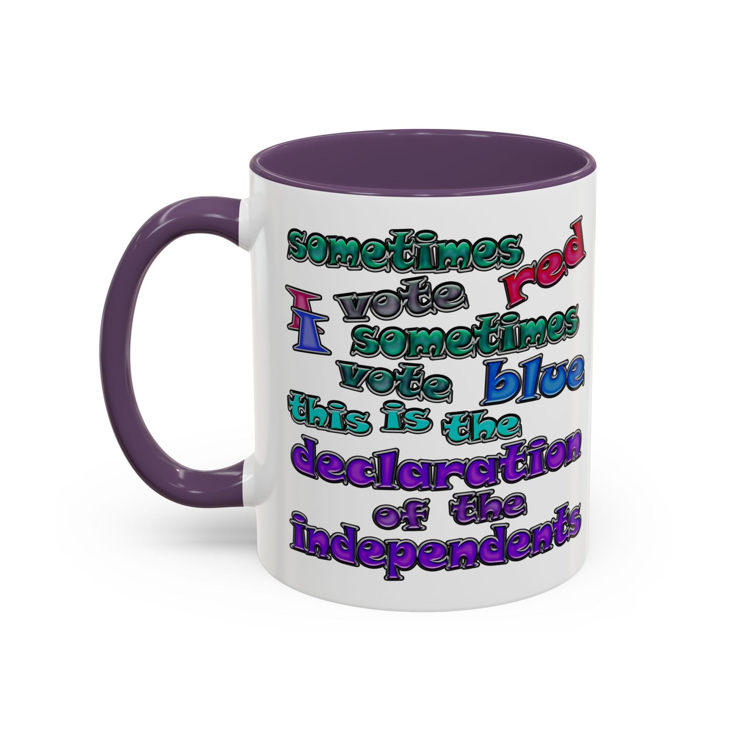 declaration of the independents - Accent Mug (white)