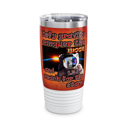 defy conquer reach - Ringneck Tumbler, 20oz (burnt orange)