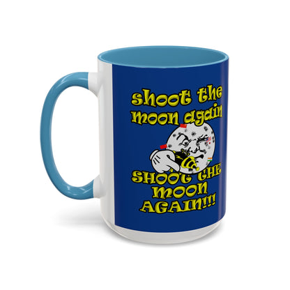 shoot the moon again - Accent Mug (dark blue)