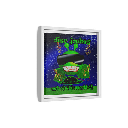 disc jockey - framed canvas art ('snoops' background)