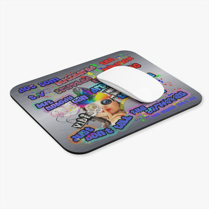 drop the beat - Mouse Pad (Rectangle) (brushed nickel)