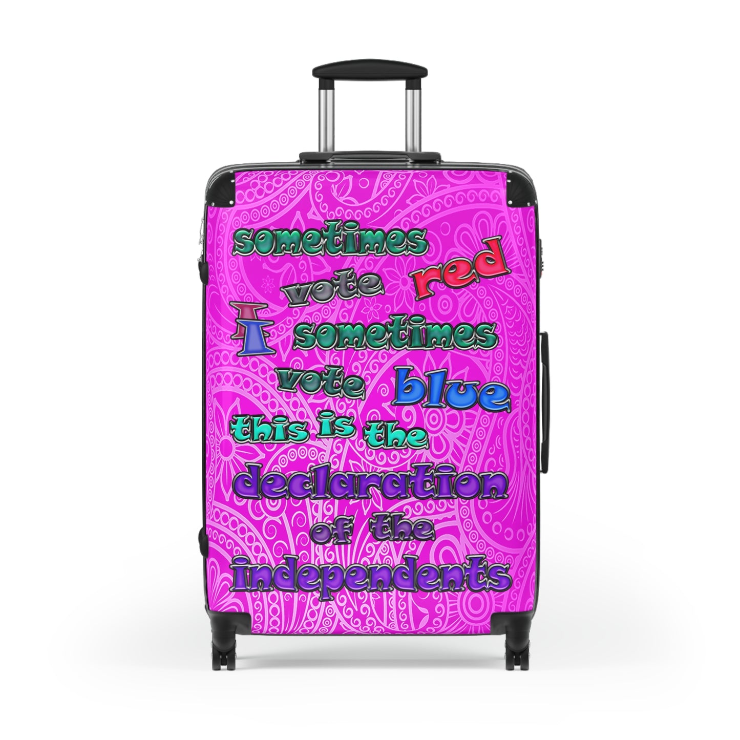 declaration of the independents - Suitcase (pink swirl)