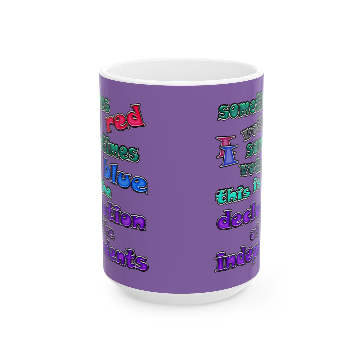 declaration of the independents - White Mug (light purple)