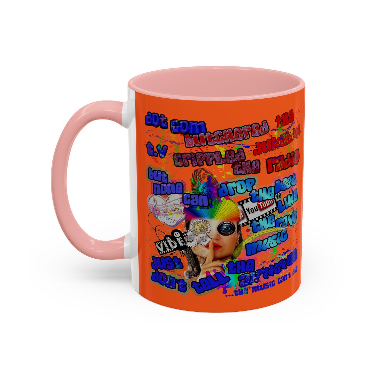 drop the beat - Accent Mug (orange)