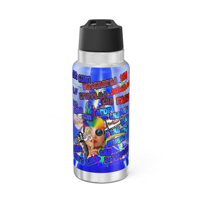 drop the beat - Gator Tumbler, 32oz  (blue-white wave)