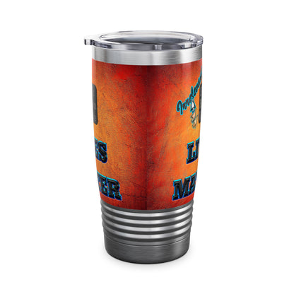 irrelevant - Ringneck Tumbler, 20oz (burnt orange)
