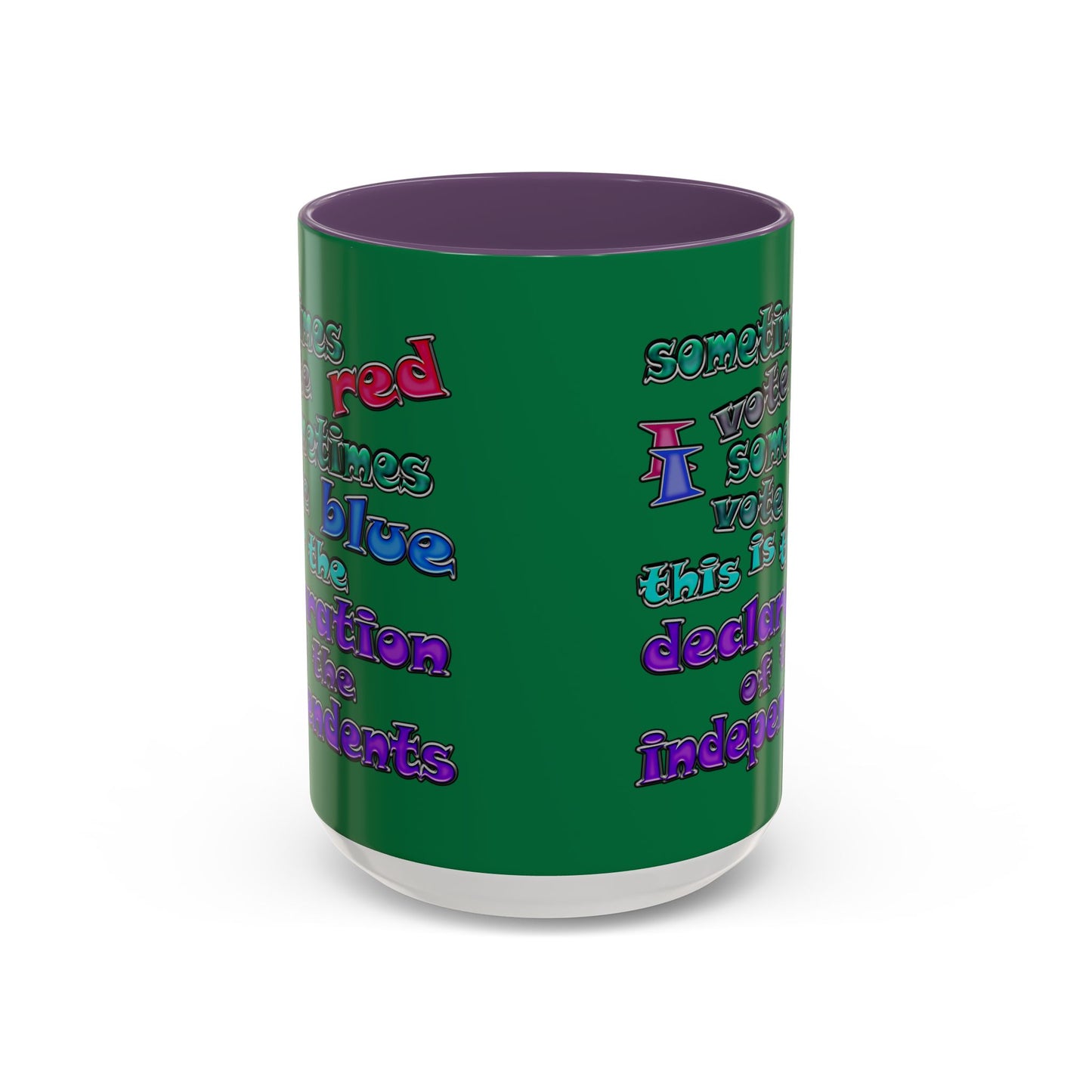 declaration of the independents - Accent Mug (dark green)
