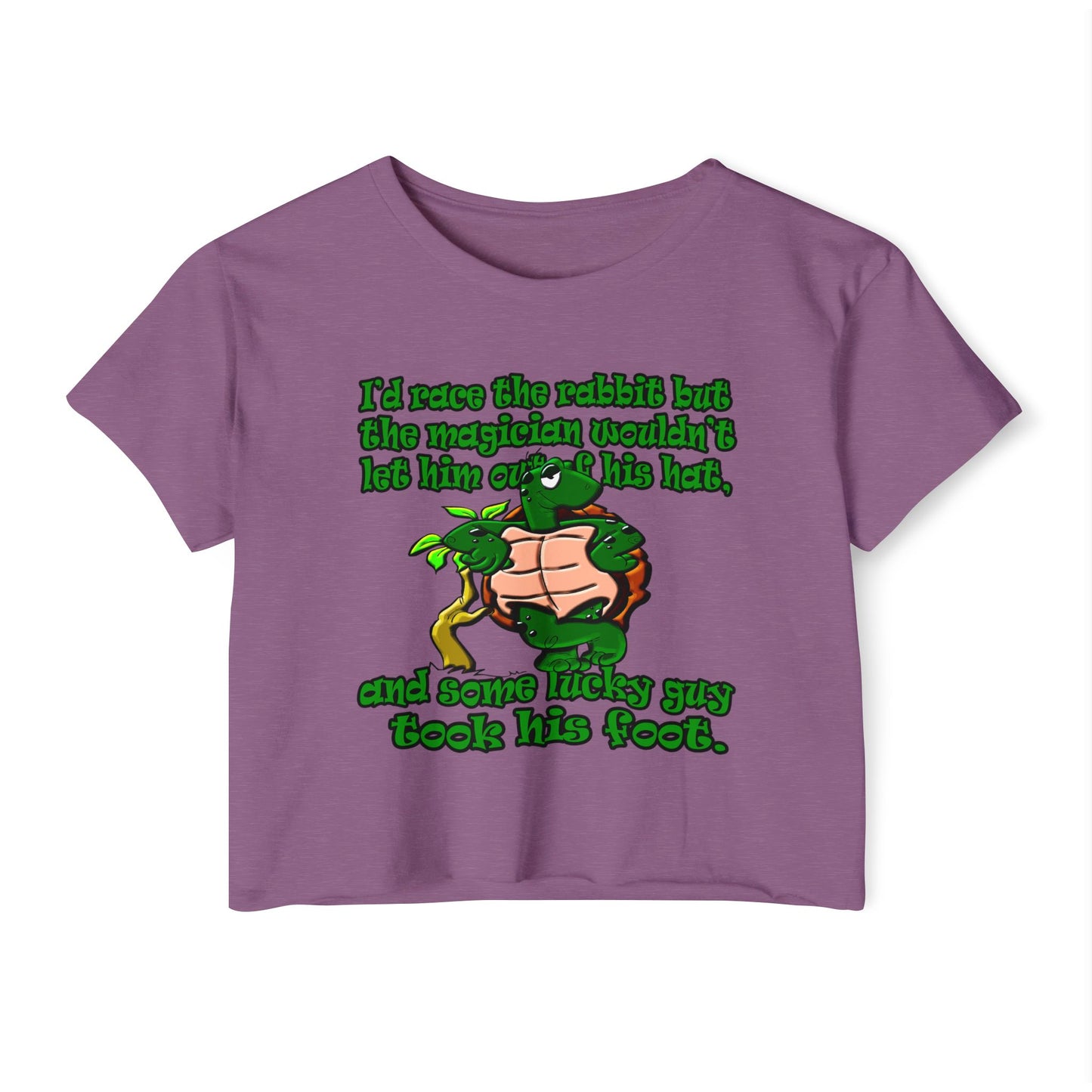 turtle race - Women's Festival Crop Top