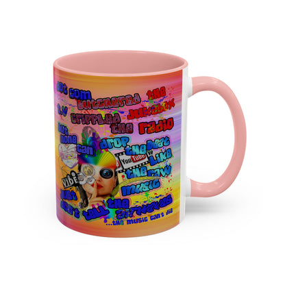 drop the beat - Accent Mug (color blur)