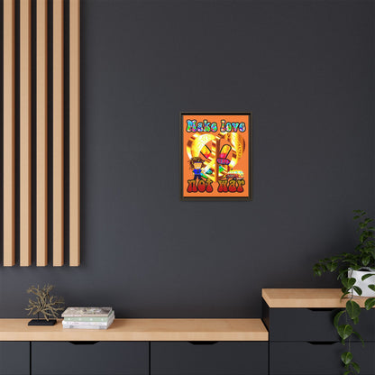 love peace - framed canvas art (crusta)