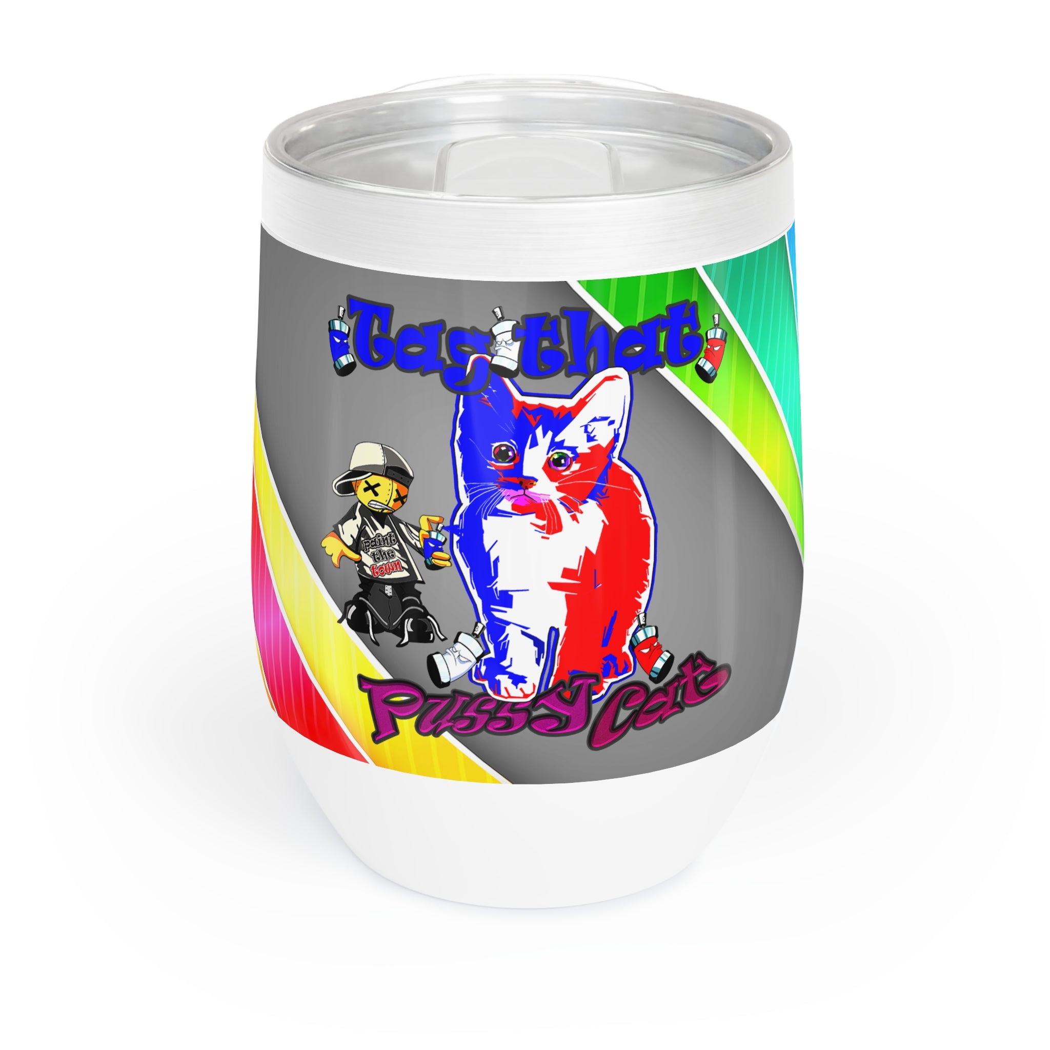 tag that - Chill Wine Tumbler (rainbow split)