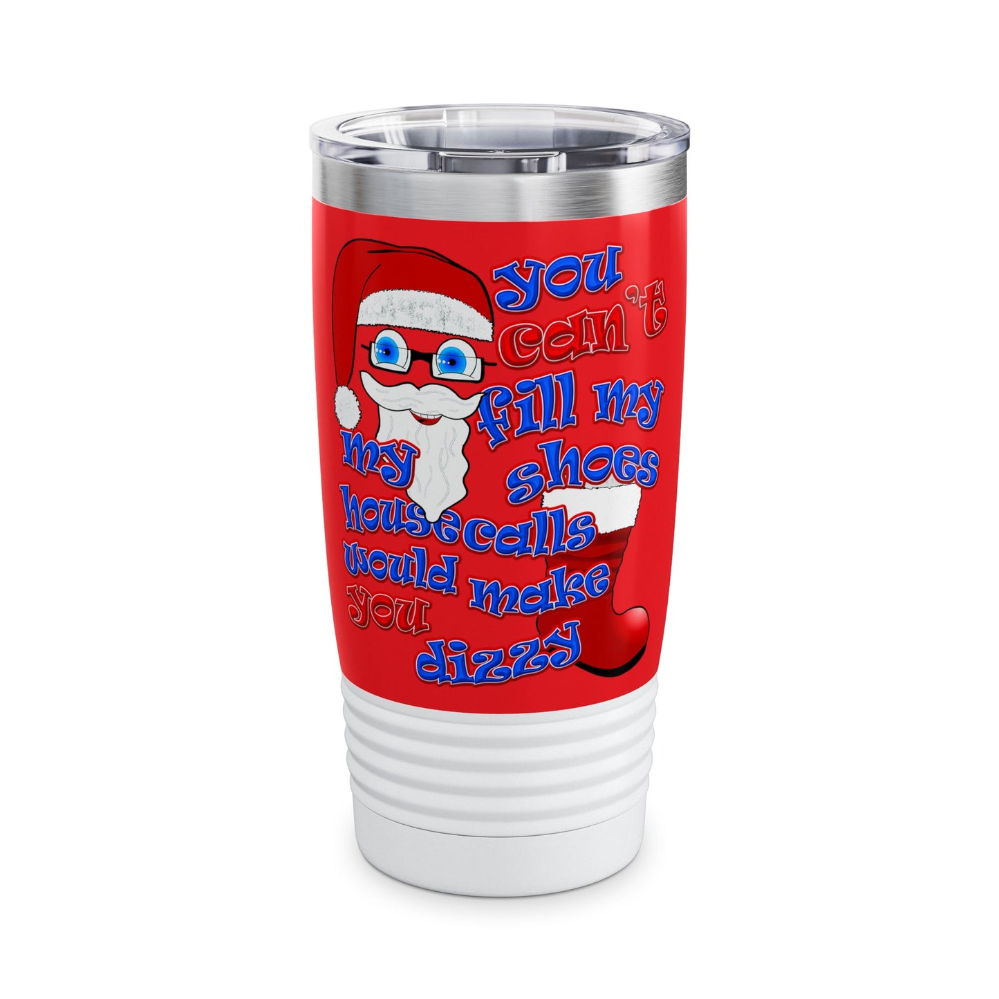 santa's shoes - Ringneck Tumbler, 20oz (red)