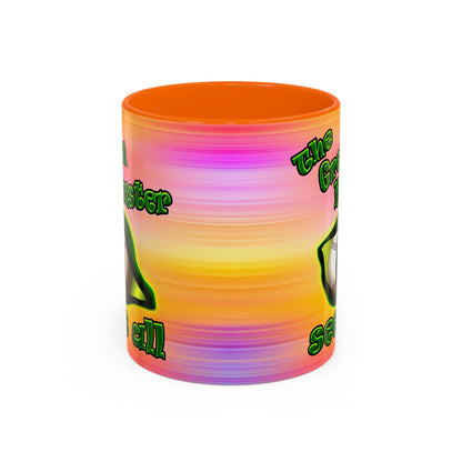 green monster - Accent Mug (color blur)