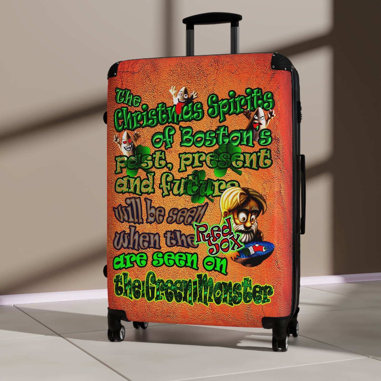 christmas spirits of boston - Suitcase (burnt orange)