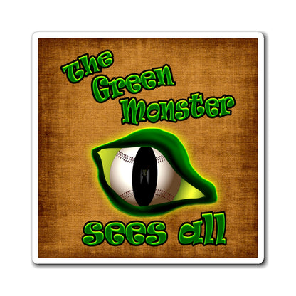 green monster - Magnets - (brown papyrus)