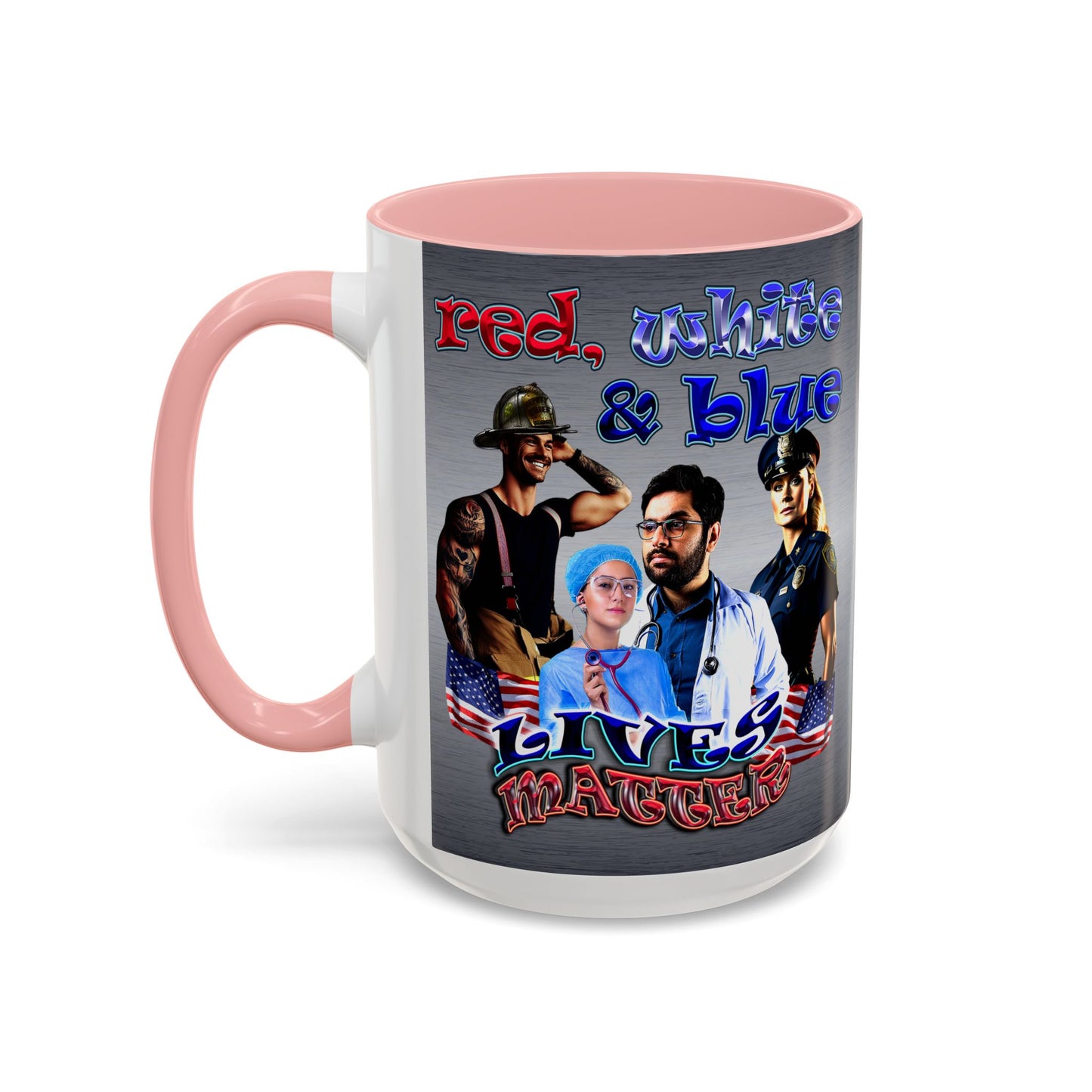 rw&b lives matter - Accent Mug (brushed nickel)