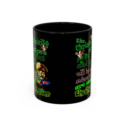christmas spirits of boston - Accent Mug (black)