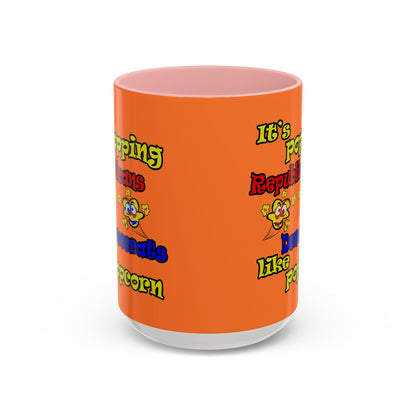 popping like popcorn - Accent Mug (crusta)
