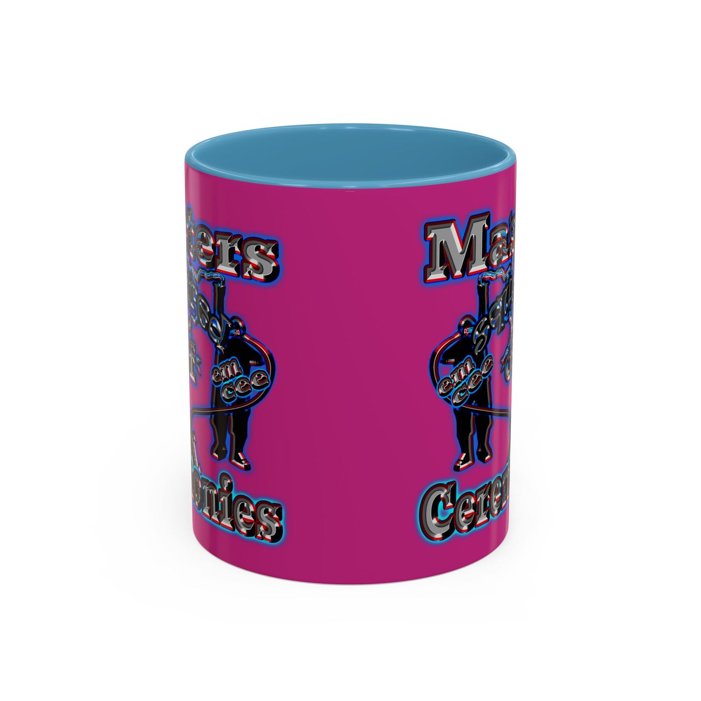 em cee squared - Accent Mug (pink)