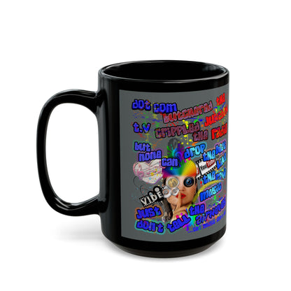 drop the beat - Black Mug (dark grey)
