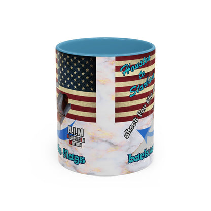 shoot for the stars - Accent Mug (white marble)