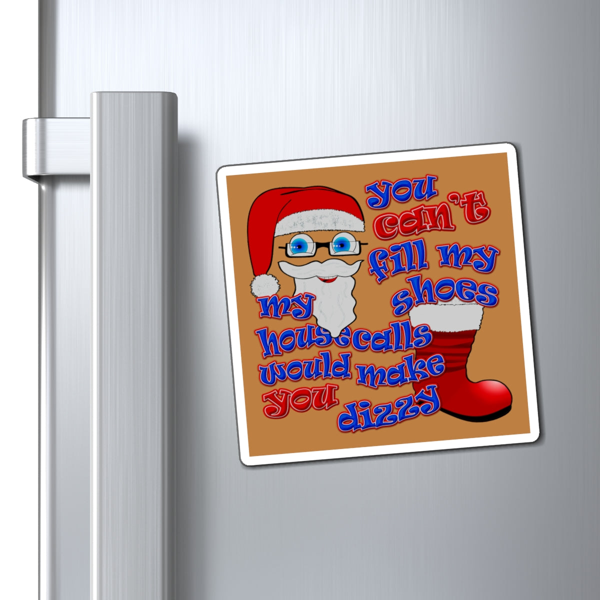 santa's shoes - Magnets - (light brown)