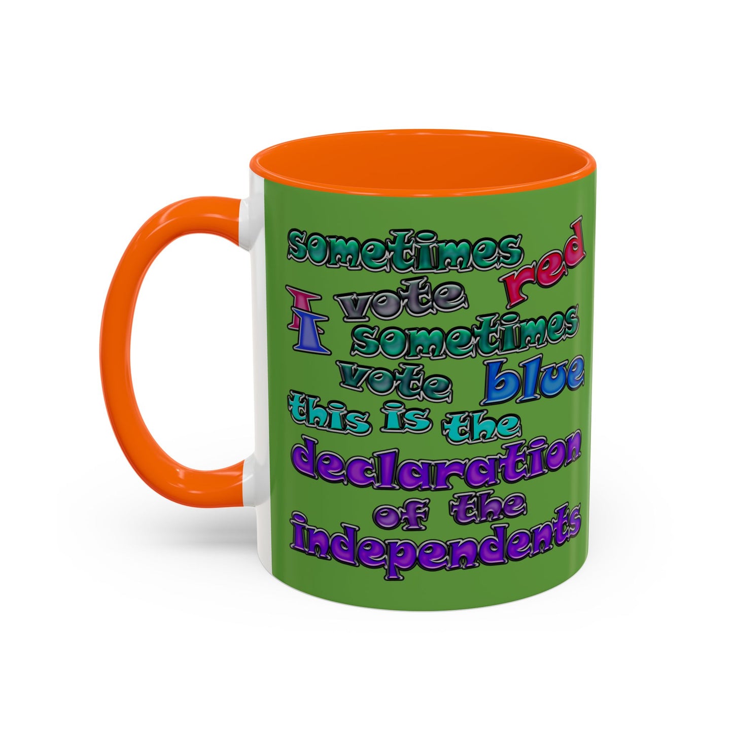 declaration of the independents - Accent Mug (green)