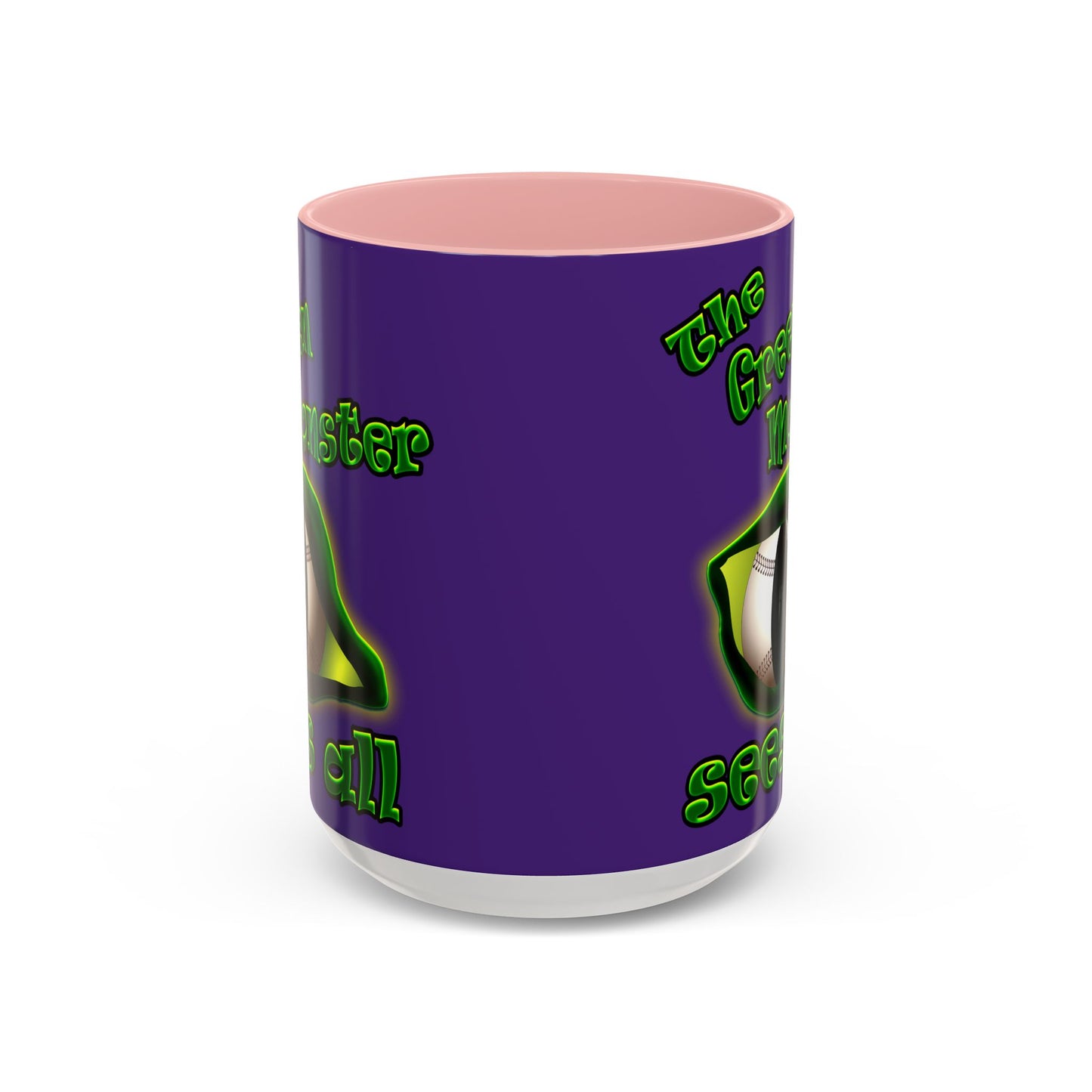 green monster - Accent Mug (purple)