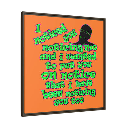 noticed you noticing - framed canvas art (crusta)