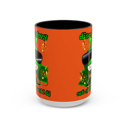 disc jockey - Accent Mug (orange)