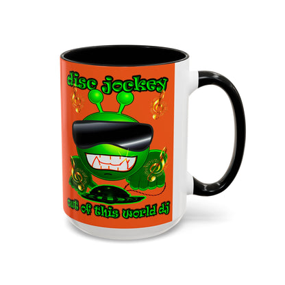 disc jockey - Accent Mug (orange)