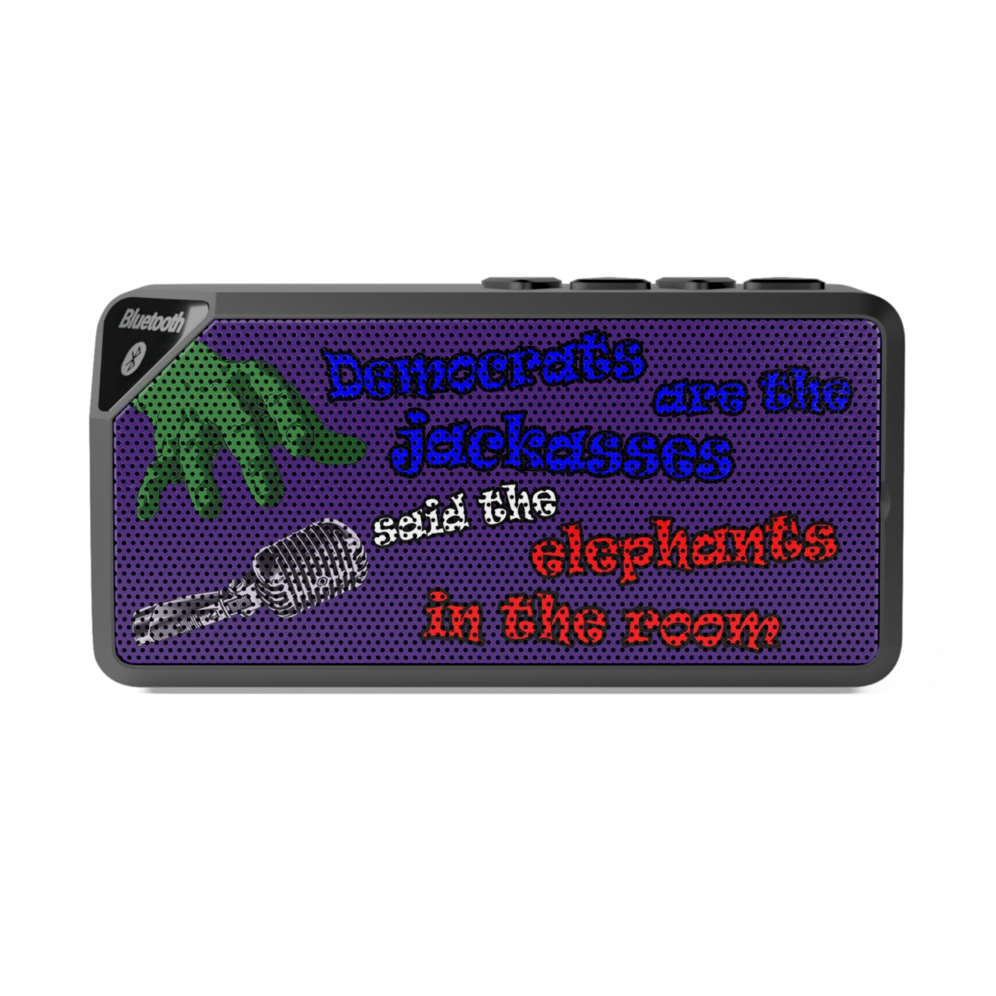 donkeys and elephants - Jabba Bluetooth Speaker (purple)