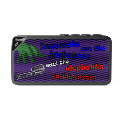 donkeys and elephants - Jabba Bluetooth Speaker (purple)