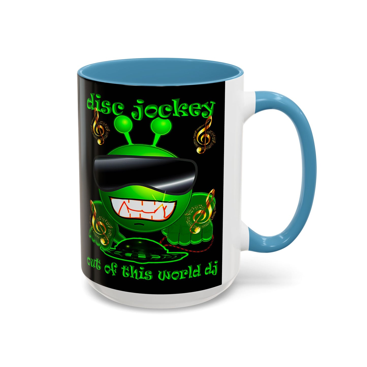 disc jockey - Accent Mug (black)