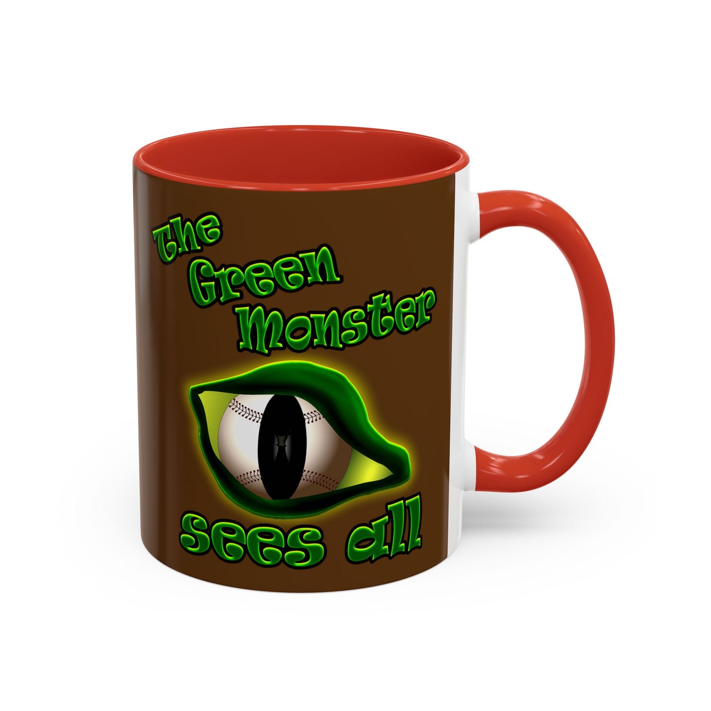 green monster - Accent Mug (brown)