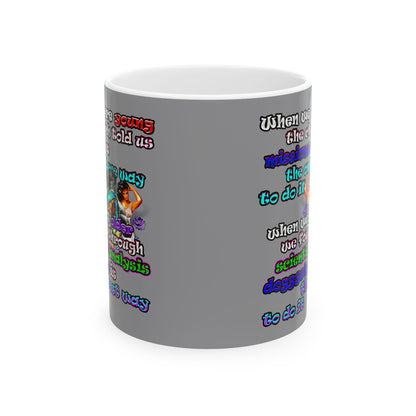 doggystyle - White Mug (grey)