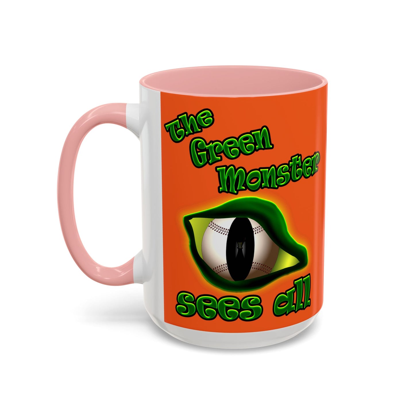 green monster - Accent Mug (orange)