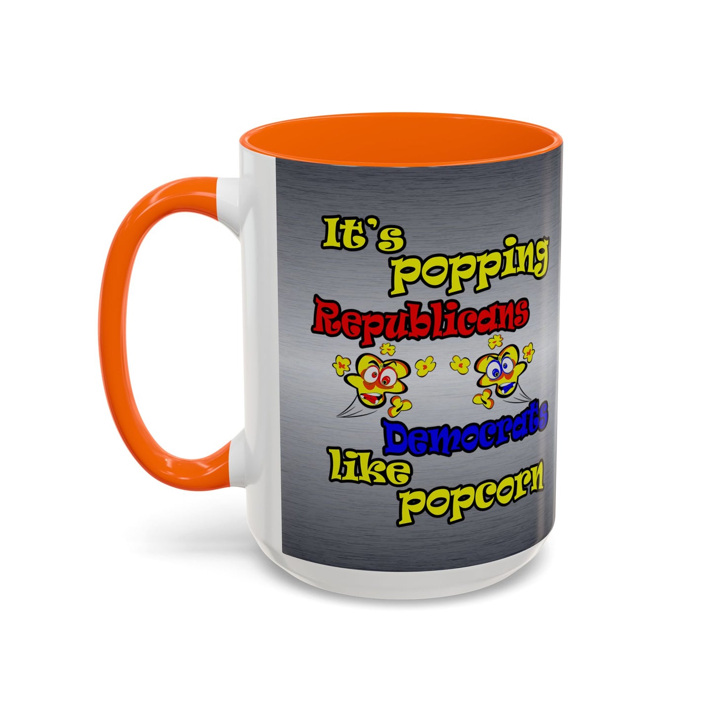 popping like popcorn - Accent Mug (brushed nickel)