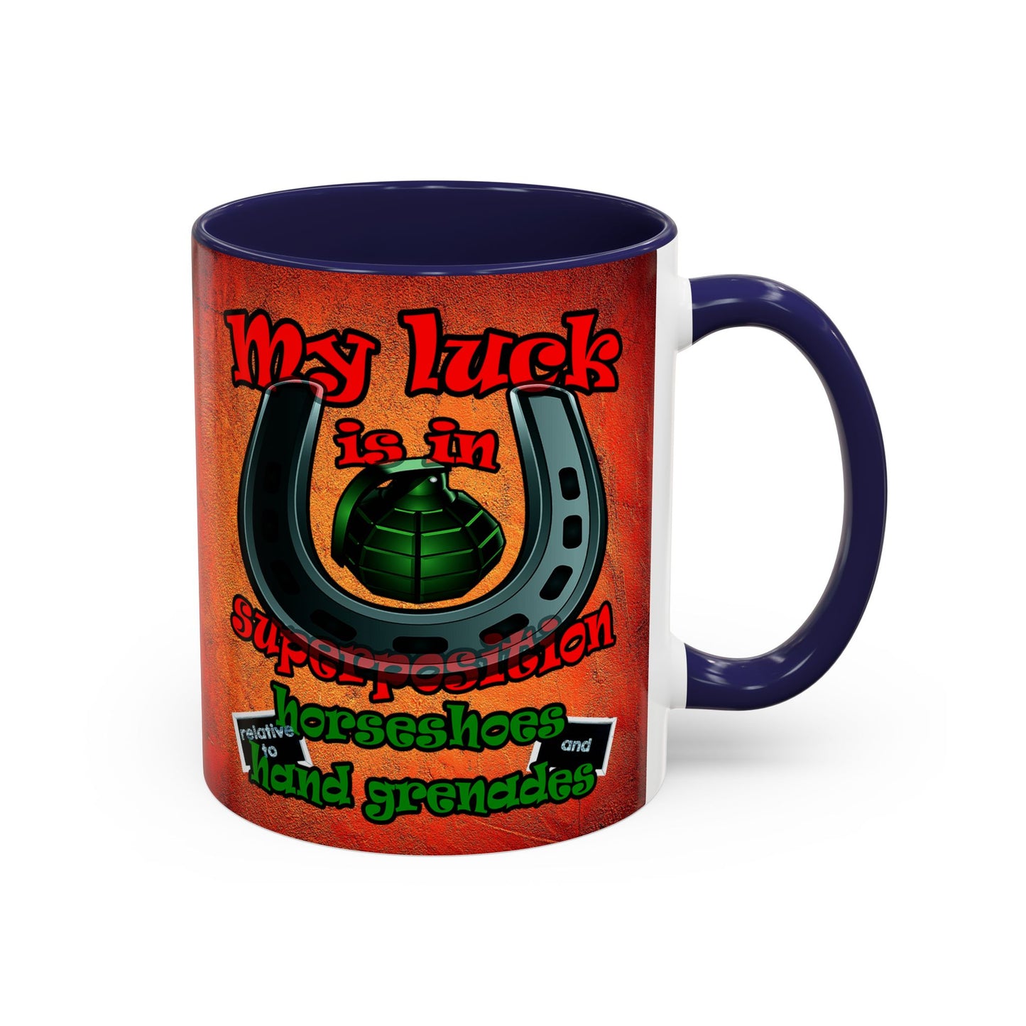 my luck - Accent Mug (burnt orange)