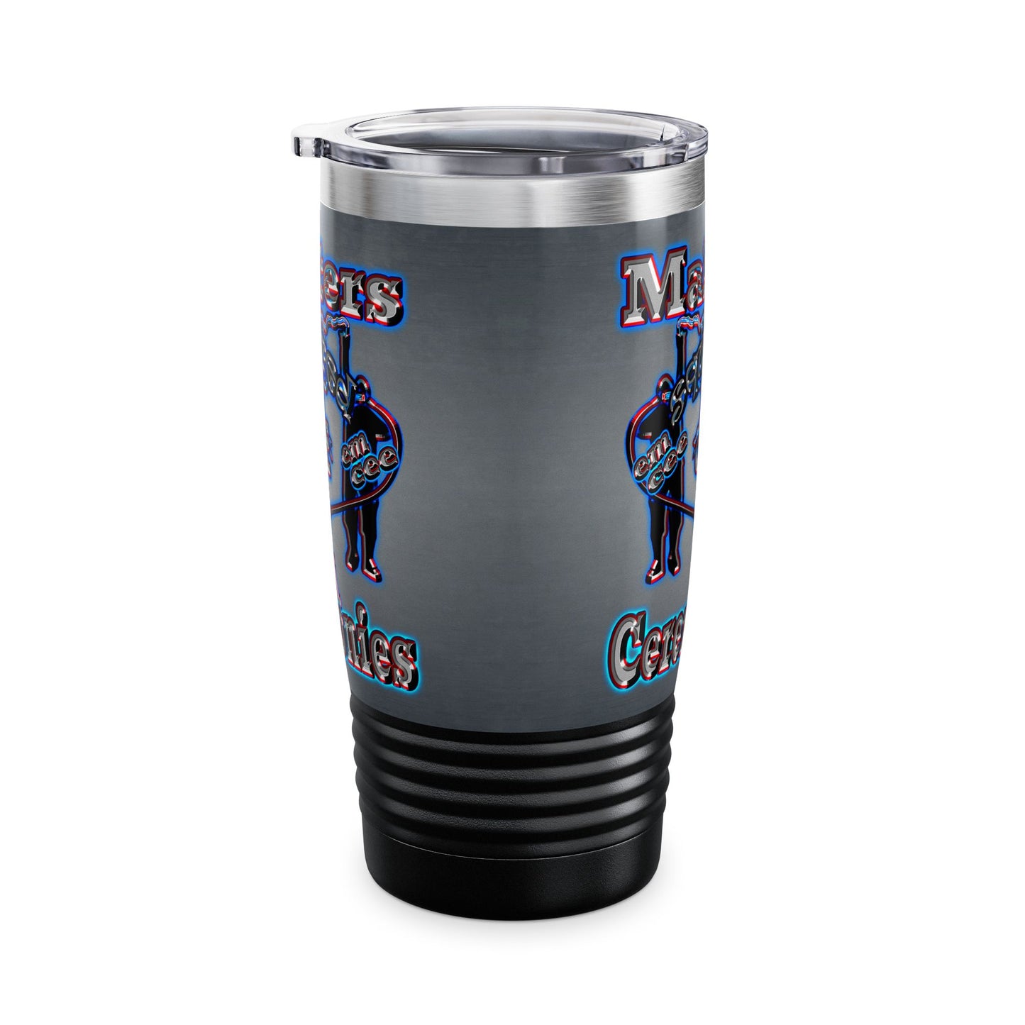 em cee squared - Ringneck Tumbler, 20oz (grey-light grey)