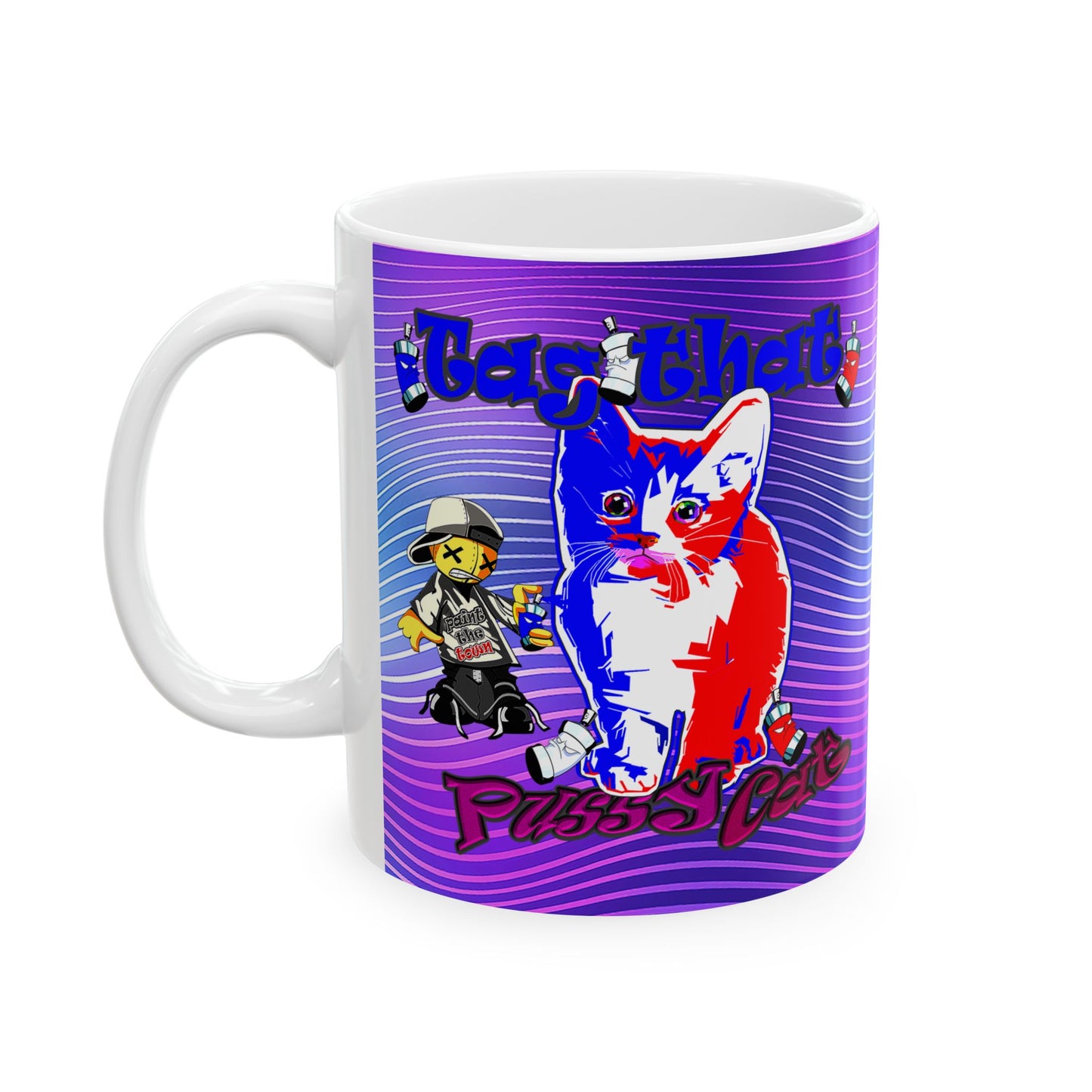 tag that - White Mug (purple wave)