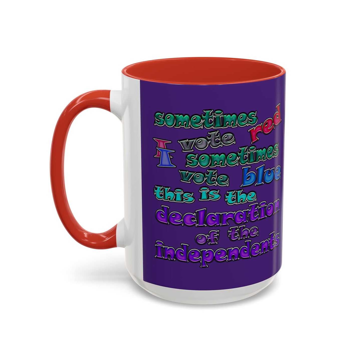 declaration of the independents - Accent Mug (purple)