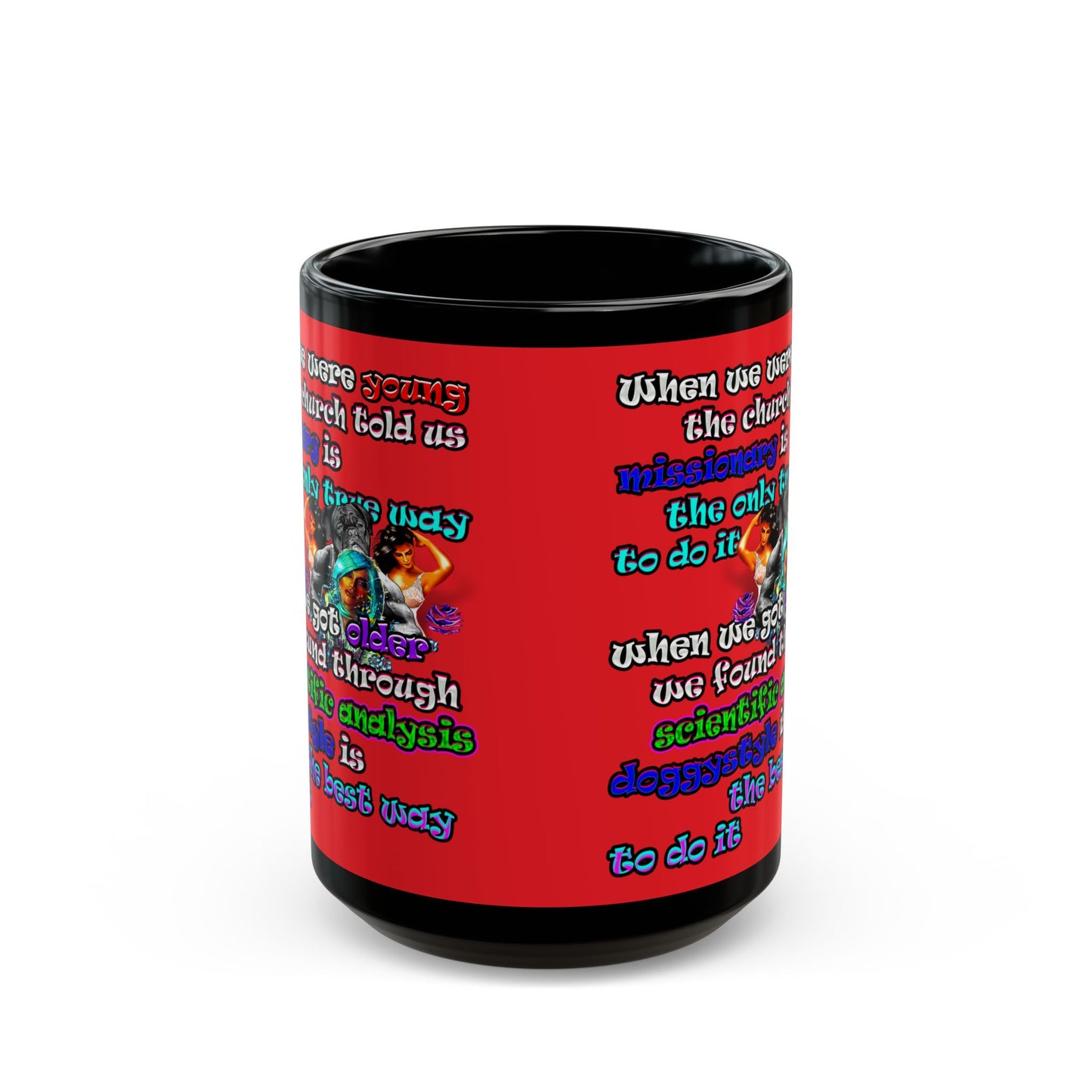 doggystyle - Black Mug (red)