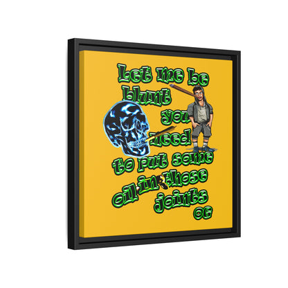 og - framed canvas art (yellow)