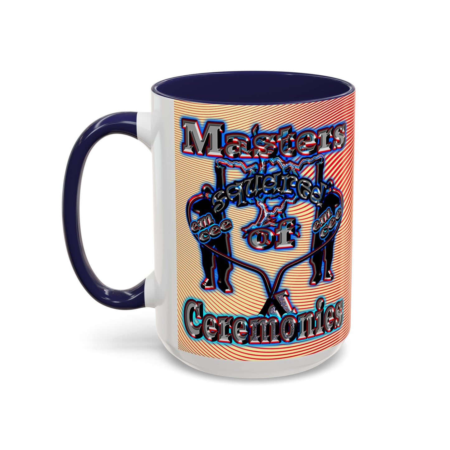 em cee squared - Accent Mug (yellow-orange wave)
