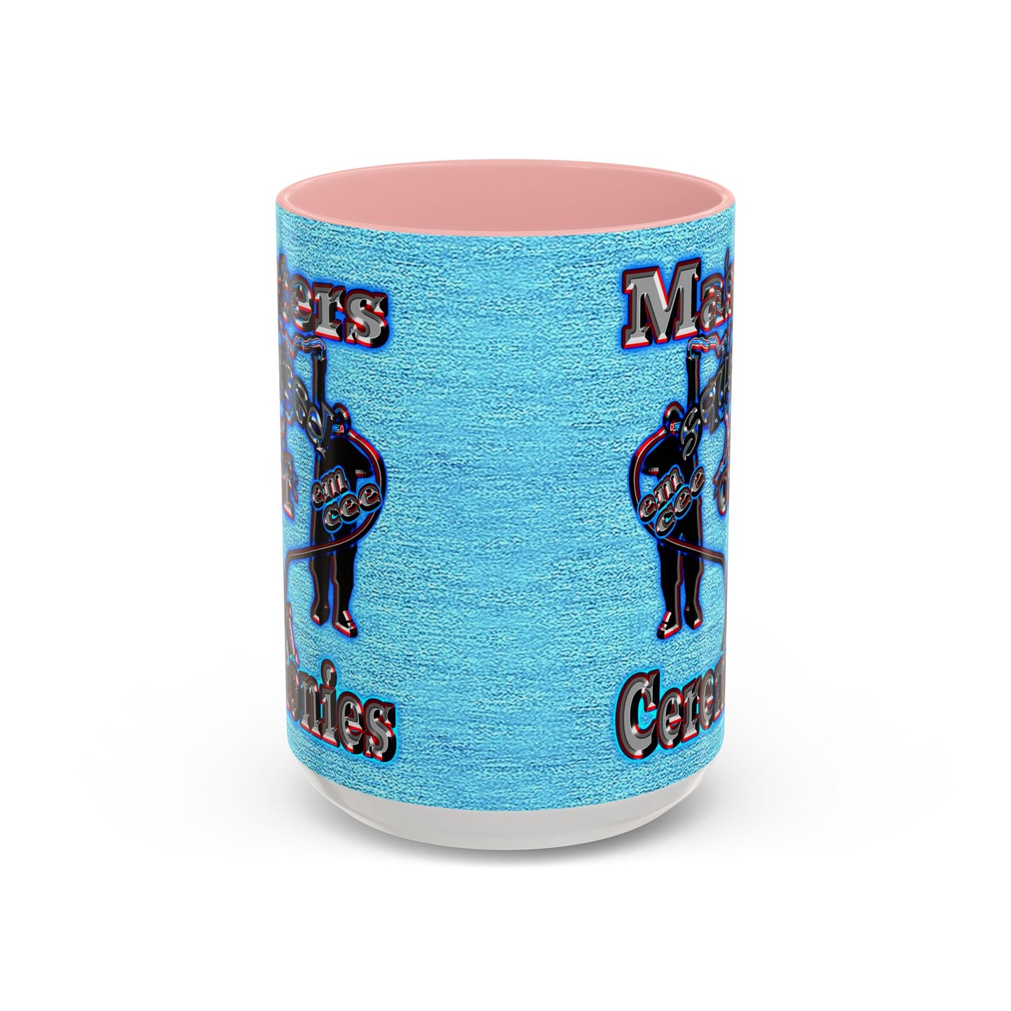 em cee squared - Accent Mug (faded dark blue)