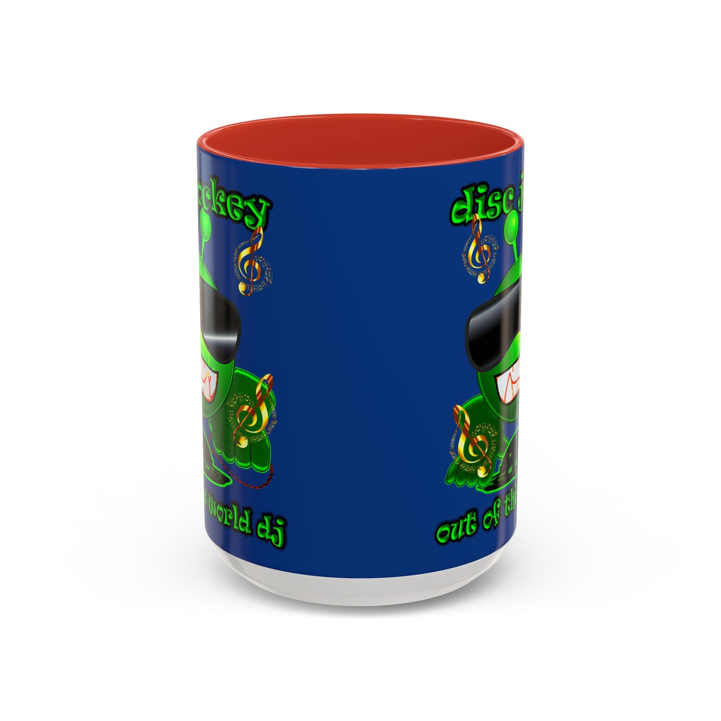 disc jockey - Accent Mug (dark blue)