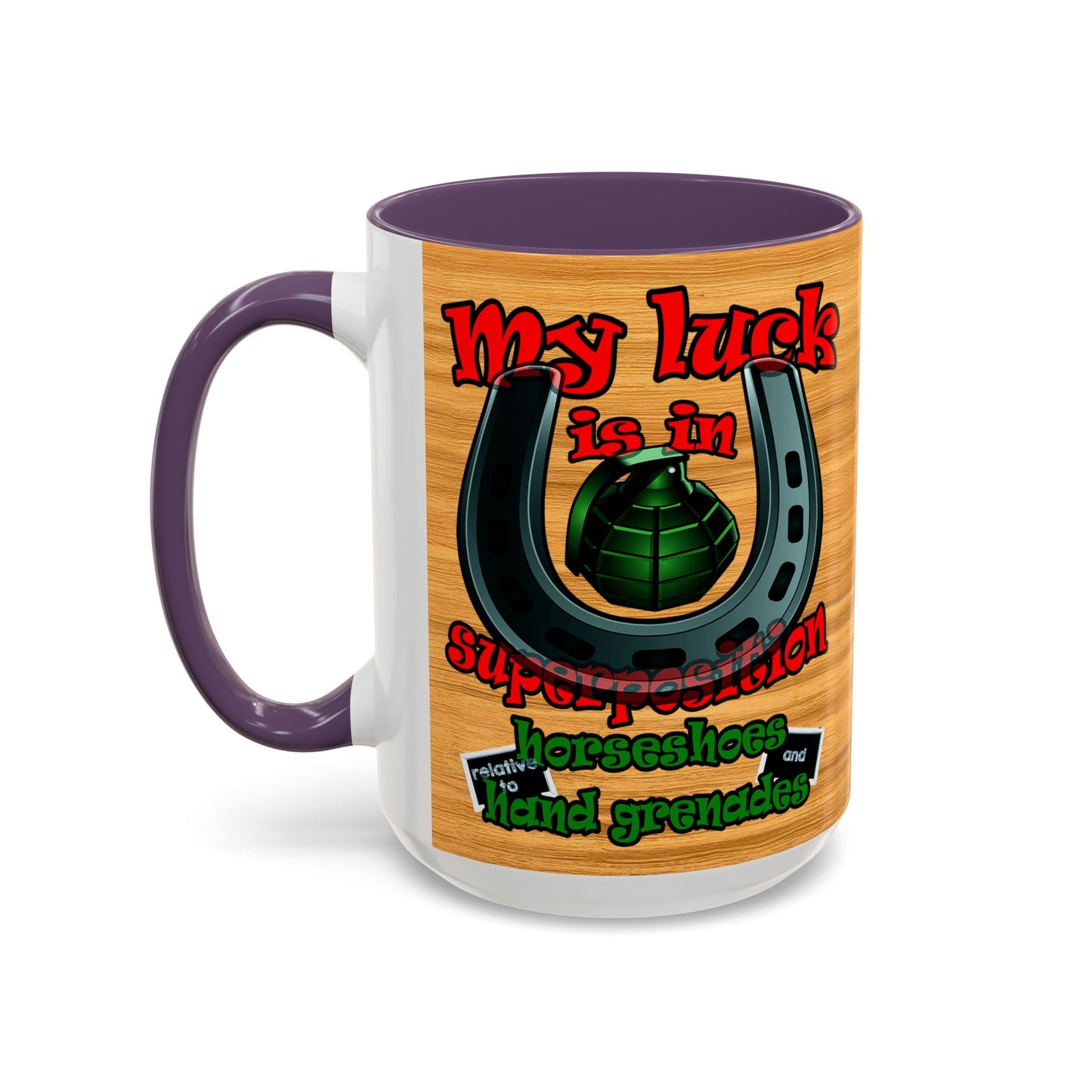 my luck - Accent Mug (butterscotch wood finish)
