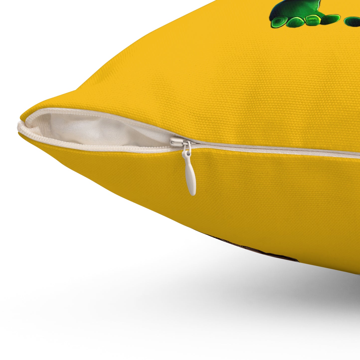 I don't care that your grey - Spun Polyester Square Pillow - (yellow)